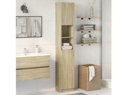 Koupelnová skříňka dub sonoma 32 x 25,5 x 190 cm dřevotříska 849606