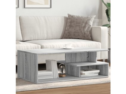 Konferenční stolek šedý sonoma 102x55x35 cm kompozitní dřevo 848015