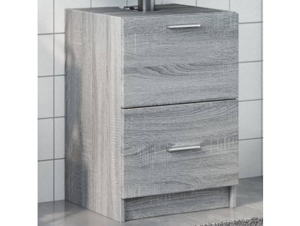Skříňka pod umyvadlo šedá sonoma 40x37x59 cm kompozitní dřevo 848106