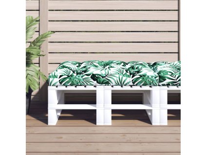 Poduška na palety zelená 120 x 80 x 12 cm textil 360525