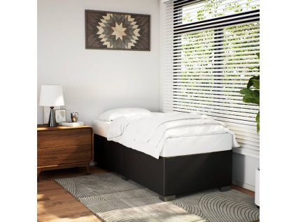 Rám postele černý 90 x 200 cm umělá kůže 3284540