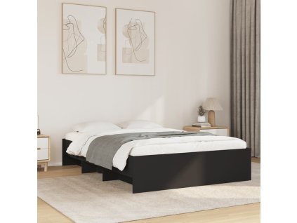 Rám postele černý 120 x 200 cm kompozitní dřevo 3295661