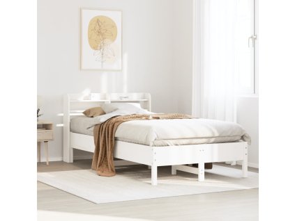 Postel bez matrace bílá 120 x 190 cm masivní borovice 3306907
