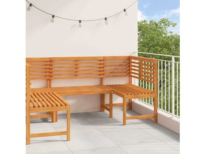 Sada zahradních laviček 3 pcs Hnědá masivní akáciové dřevo 3328691