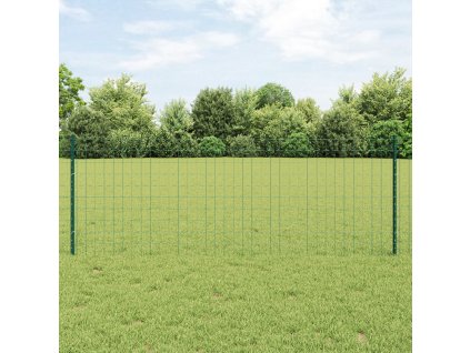 Rustikální zahradní plot Set 2 Zelený Ocel Odolný Zahradní plot 3336041
