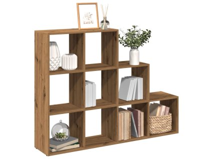 Knihovna/dělící stěna 3patrová dub artisan 137,5x29x103,5 cm 857984