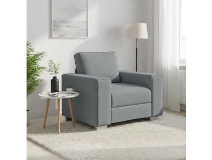 Pohovka Světle šedá 100 x 77 x 82 cm textil 4105207