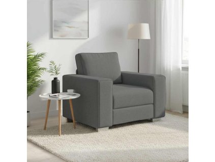 Pohovka Tmavě šedá 100 x 77 x 82 cm textil 4105208