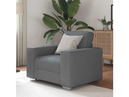 Pohovka Tmavě šedá 100 x 77 x 82 cm textil 4105208