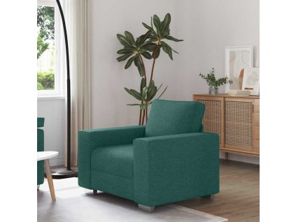 Pohovka Tmavě zelená 100 x 77 x 82 cm textil 4105212