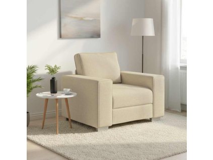 Pohovka Krémová 100 x 77 x 82 cm textil 4105214