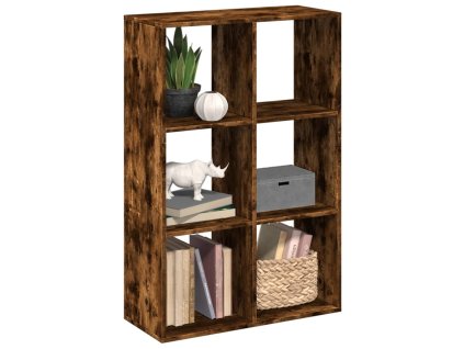 Knihovna/dělící stěna kouřový dub 69,5x29x103,5 cm kompozit 858016