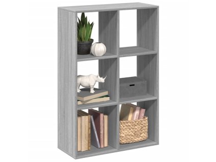 Knihovna/dělící stěna šedá sonoma 69,5x29x103,5 cm kompozit 858017