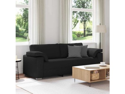 Pohovka Černá 219 x 77 x 82 cm textil 4105239