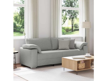Pohovka Oblačno šedá 219 x 77 x 82 cm textil 4105245