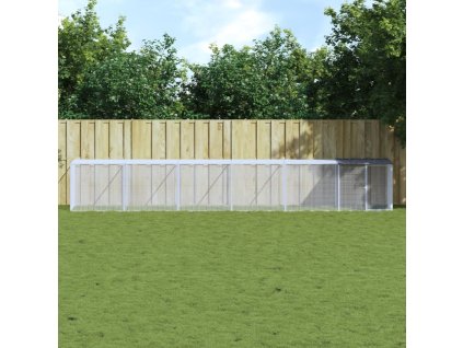 Klec pro kuřata se střechou antracitová 603 x 98 x 90 cm ocel 3189041