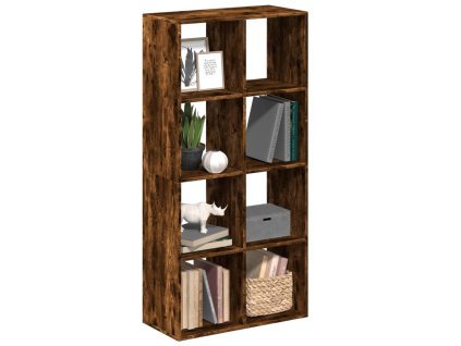 Knihovna/dělící stěna kouřový dub 69,5x29x137,5 cm kompozit 858025