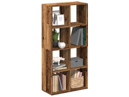 Knihovna/dělící stěna old wood 69,5x29x137,5 cm kompozit 858028