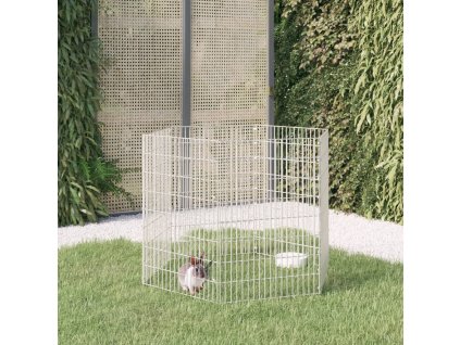 Ohrádka pro zvířata 6 panelů 54 x 80 cm pozinkované železo 171577