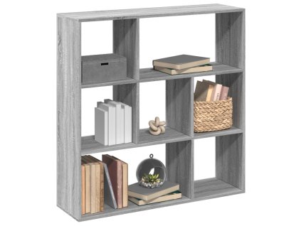 Knihovna/dělící stěna šedá sonoma 102x29x103,5 cm kompozit 858053