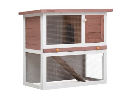 Zahradní králíkárna 1 dvířka hnědá dřevěná 170832