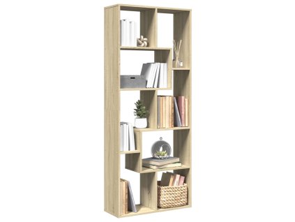 Knihovna/dělící stěna dub sonoma 67x25x161,5 cm kompozit 858077