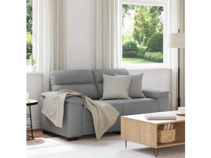Pohovka pro 2 osoby Světle šedá 120 cm Látka 4105297