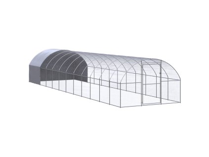 Venkovní klec pro kuřata 3 x 12 x 2 m pozinkovaná ocel 3095477