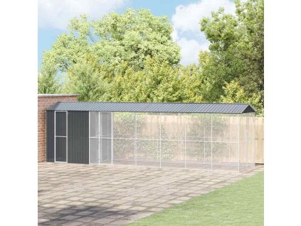 Ptačí klec Antracit 860 x 208 x 247 cm Pozinkovaná ocel 3325155