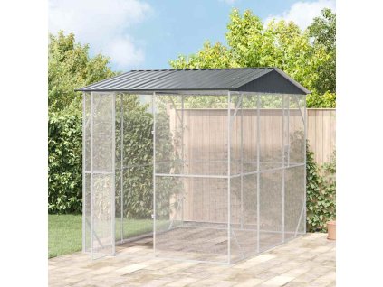 Ptačí klec Antracit 227 x 310 x 247 cm Pozinkovaná ocel 3325160