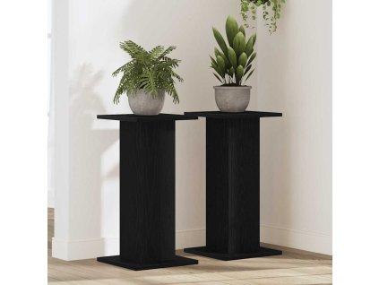 Stojan na rostliny 2 pcs Černý dub 30 x 30 x 60 cm 3345112