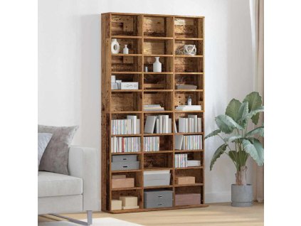 Skříňka na CD Staré dřevo 101 x 23 x 177.5 cm kompozitní dřevo 3329340