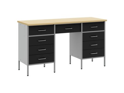 Pracovní skříň se zásuvkou 3 pcs Černá 150 x 55 x 85 cm 3321376