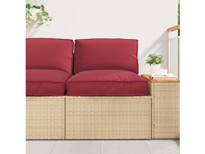 Sada polštářů na paletu 2 pcs Krémová Oxfordská látka 3329081