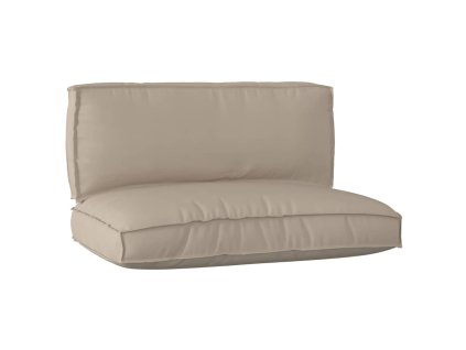 Sada polštářů na paletu 2 pcs Taupe Oxfordská látka 3329084