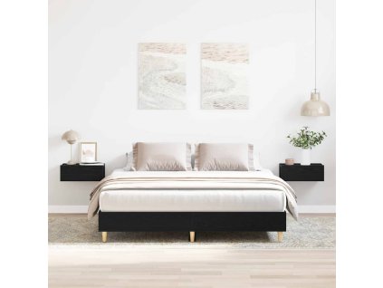 Rám postele Černý dub 150 x 200 cm Kompozitní dřevo 3329281