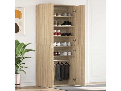 Skříň na obuv Sonoma dub 80 x 39 x 178 cm kompozitní dřevo 3333868
