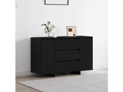 Servírovací skříň Černý dub 120 x 41 x 75 cm Kompozitní dřevo 3333915