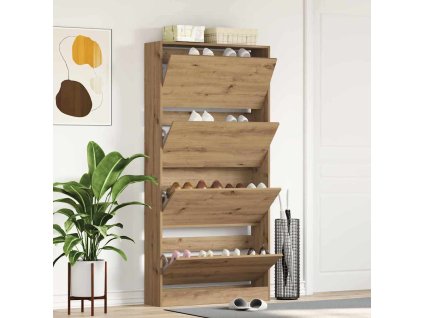 Skříň na obuv s policí Artisanový dub 80 x 21 x 163,5 cm 3334026