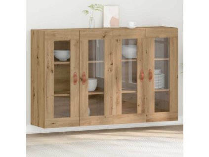 Nástěnná skříňka 2 pcs dub artisan 69.5 x 34 x 90 cm 3334300