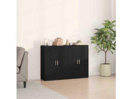 Servírovací skříň Černý dub 60 x 31 x 84 cm Kompozitní dřevo 3334304