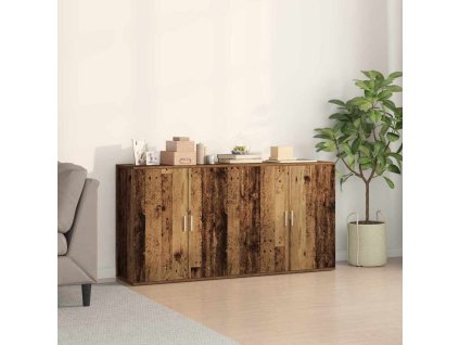 Konzole 2 pcs Staré dřevo 79 x 38 x 80 cm Kompozitní dřevo 3334308