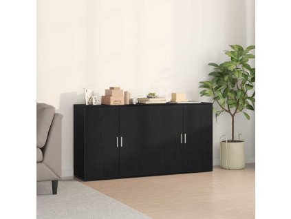 Konzole 2 pcs Černý dub 79 x 38 x 80 cm Kompozitní dřevo 3334310