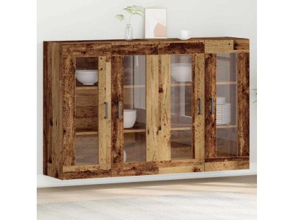 Nástěnné skříňky 2 pcs Staré dřevo 69,5 x 34 x 90 cm 3334314