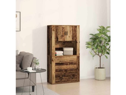 Vysoký stůl Staré dřevo 80 x 33 x 150 cm Kompozitní dřevo 3334343