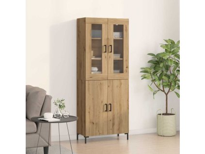 Vysoký bufet Nástěnný 2 pcs dub artisan 69.5 x 34 x 180 cm 3334350