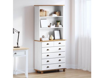 Kotec ASKIM Bílá 91 x 40 x 200.5 cm Masivní borové dřevo 3334641