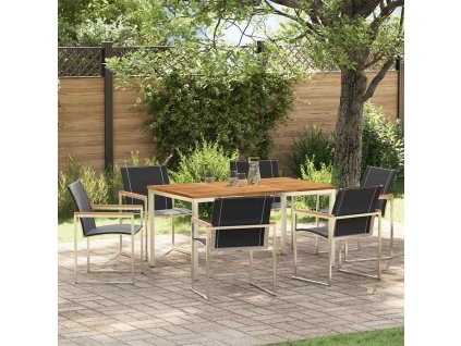 Zahradníjídelníset 7 pcs Masivní teakové dřevo 3334816