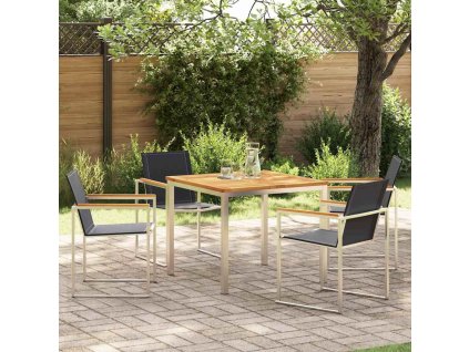 Zahradníjídelníset 5 pcs Masivní teakové dřevo 3334830