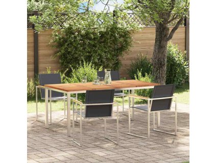 Zahradníjídelníset 5 pcs Masivní teakové dřevo 3334833